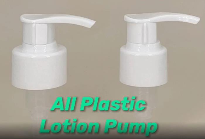 100% plastic lotion pumps, a sustainable choice
